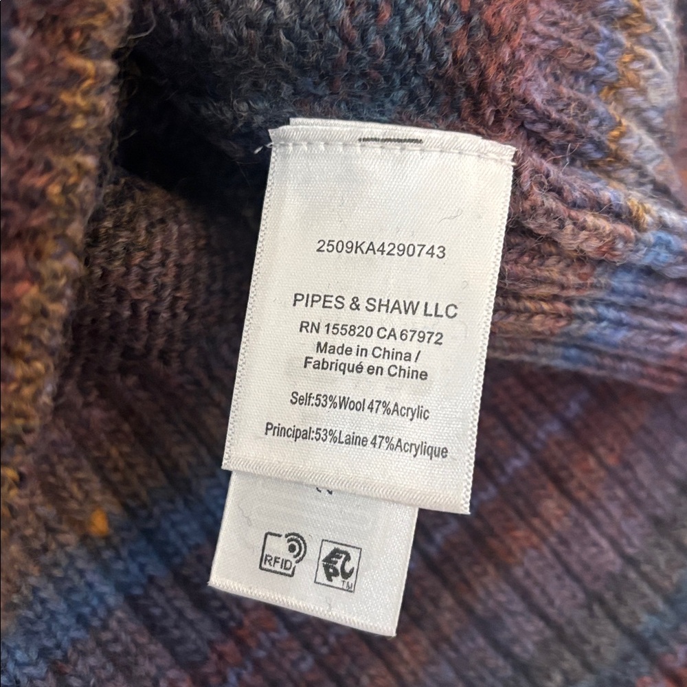 Veronica Beard Diora Stripe Wool Blend Sweater in Ocean Multi Size Small - Picture 6 of 9